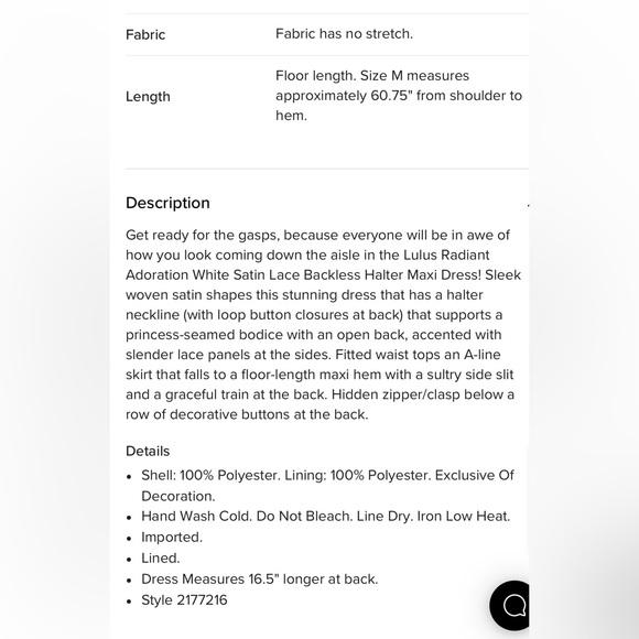 Radiant Adoration White Satin Lace Backless Halter Maxi Dress - Picture 4 of 5